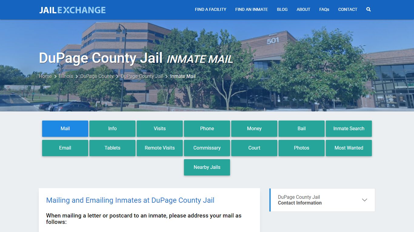 DuPage County Jail Inmate Mail - Jail Exchange